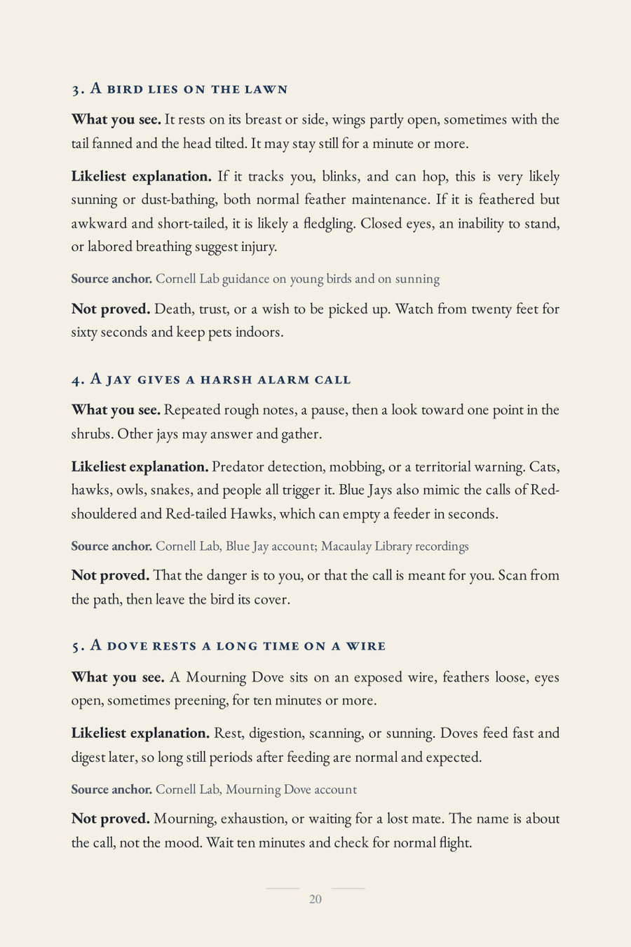 Behavior index
